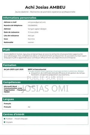 Demande d'Emploi