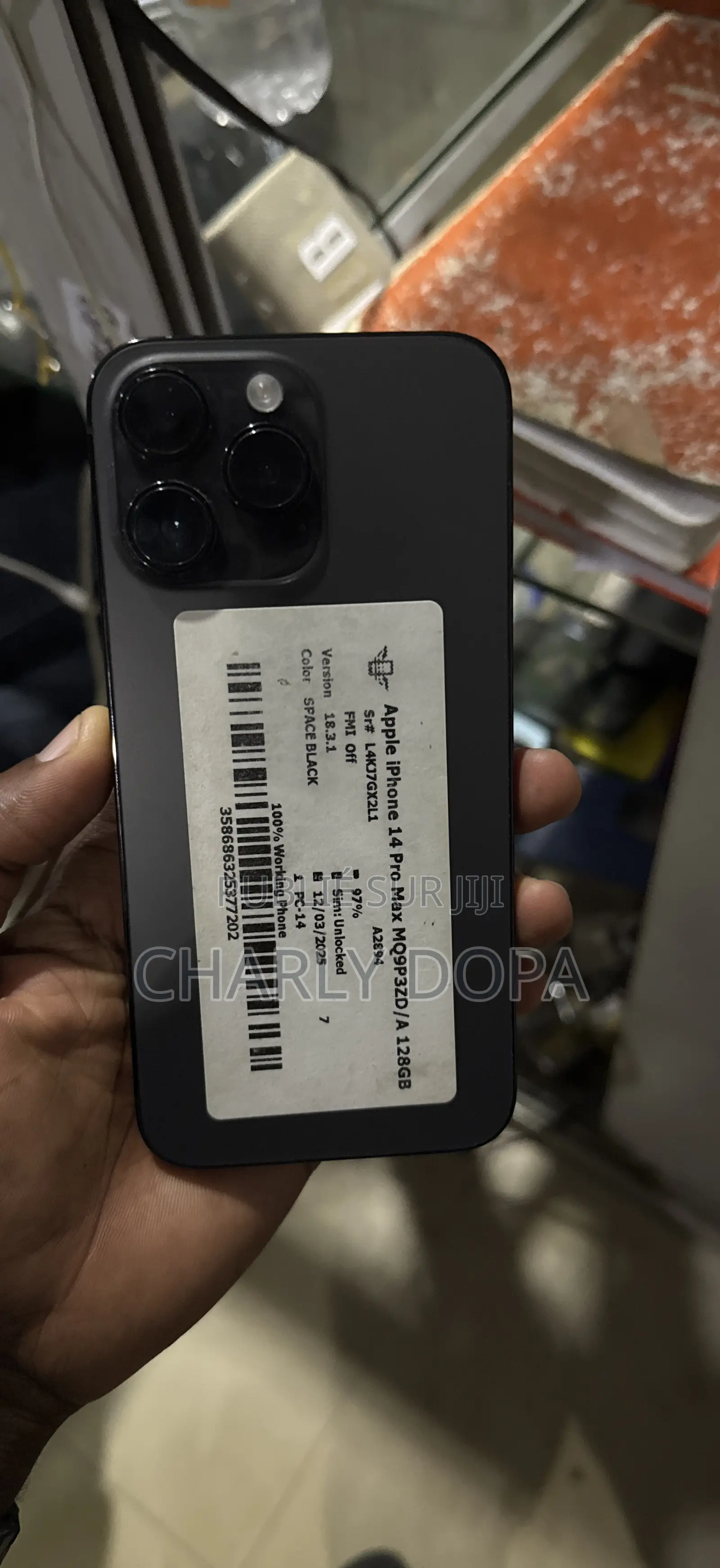Apple iPhone 14 Pro Max 128 GB Noir