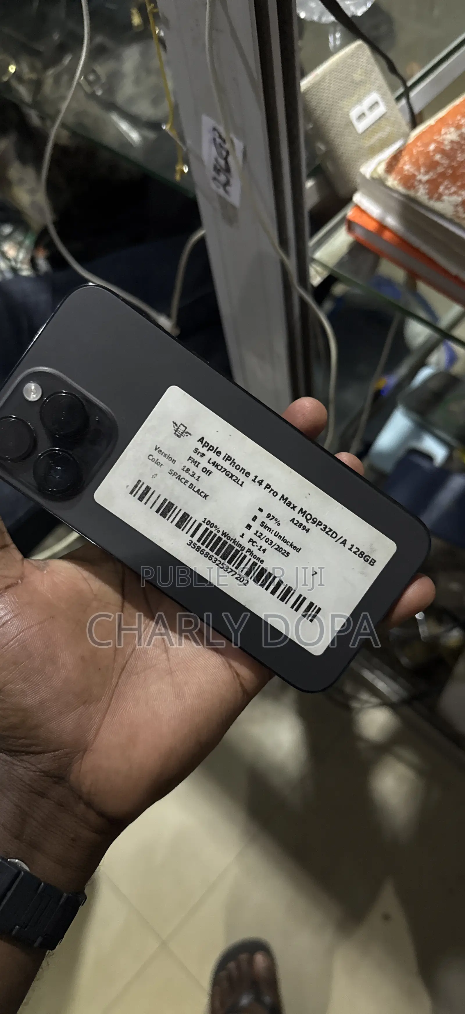 Apple iPhone 14 Pro Max 128 GB Noir