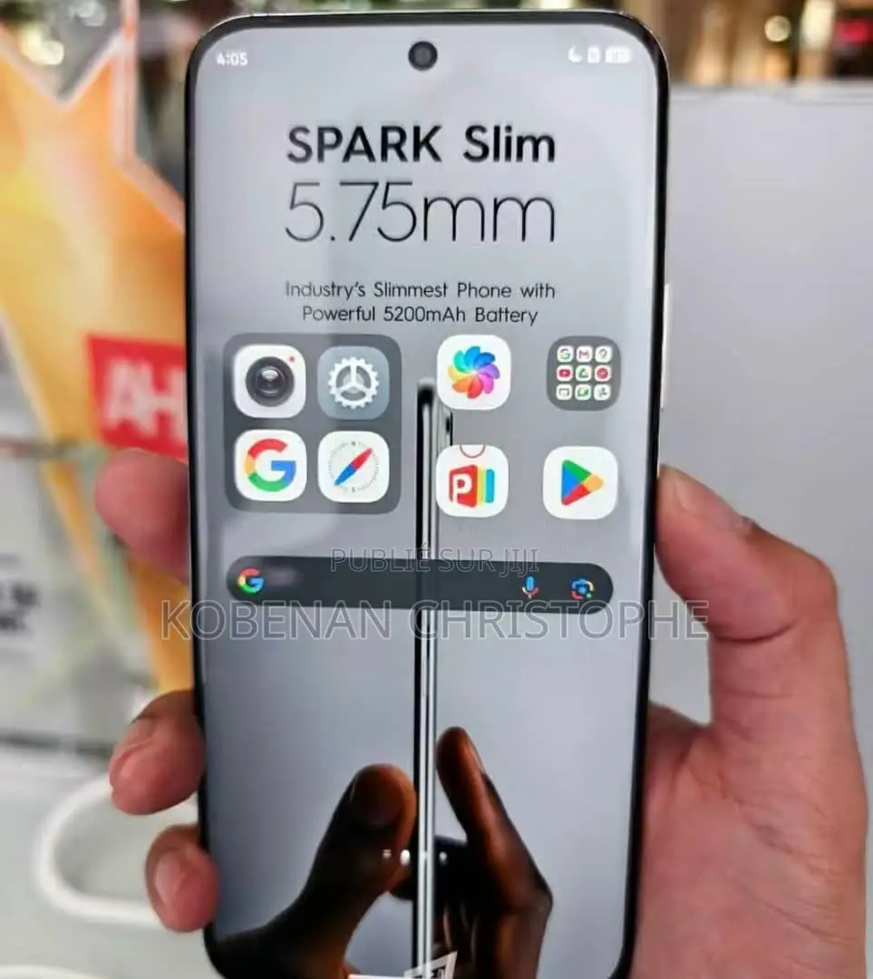 Nouveau Tecno Spark Slim 256 GB Blanc