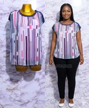 T-Shirt Femme Motif Géométrique. Solde : 1500fcfa