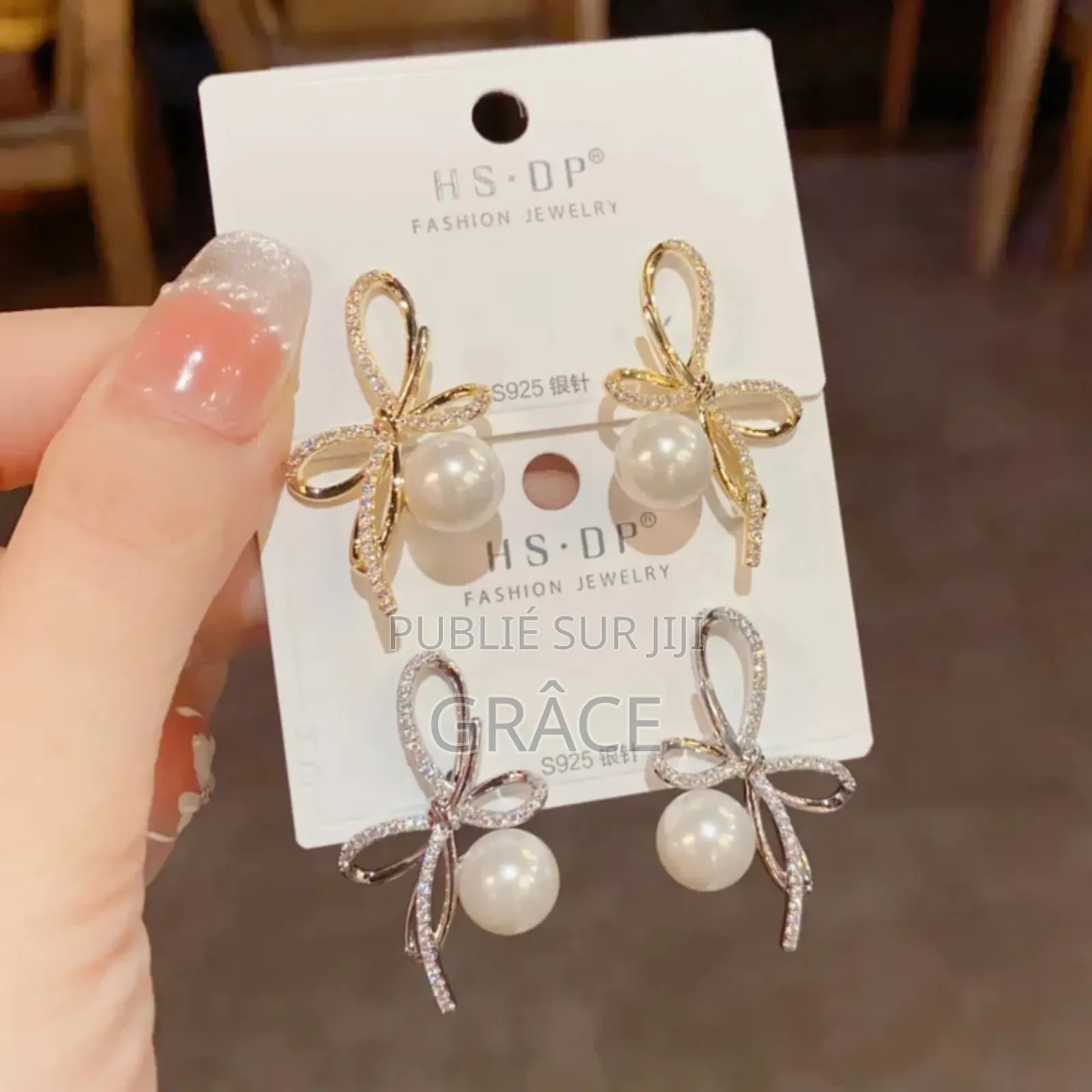 Boucles d'Oreilles en Forme De Noeuds