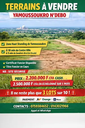 Vente De Terrain À Yamoussoukro