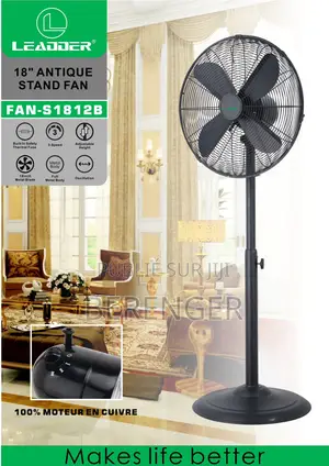 Ventilateur Sur Pied Antique 18" Fan-S1812b