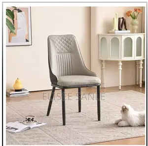 Chaise De Salle À Manger Moderne en Cuir Italien