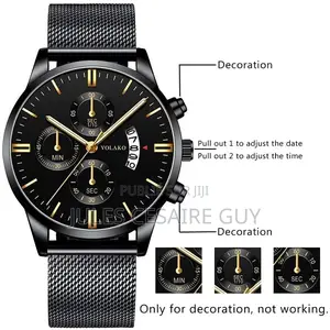 Montre Homme Poedagar- Bracelet Acier Inoxydable