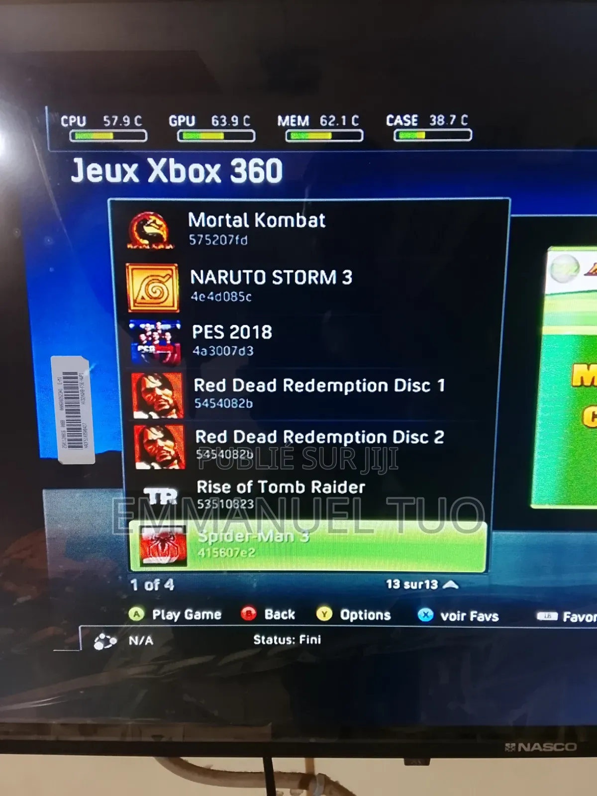 Console De Jeux