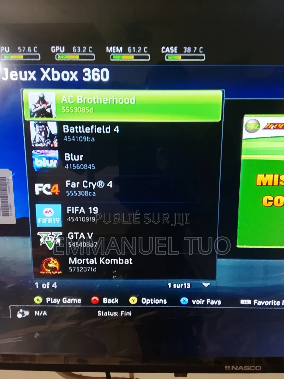 Console De Jeux
