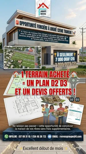 Bonne Opportunité Foncier À Angré 12eme Tranche