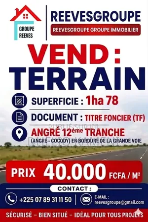 Opportunités Foncier À Angré 12eme Tranche