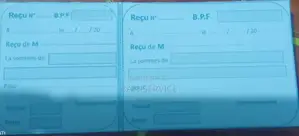 Carnet De Reçu Commercial