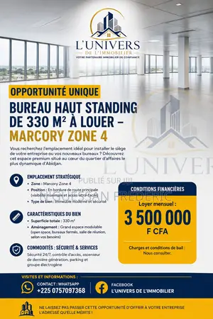 À Louer Bureau À Marcory Zone 4,330m2