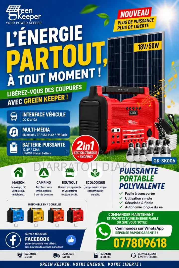 Ventilateurs Rechargeables Générateurs Côte d'Ivoire