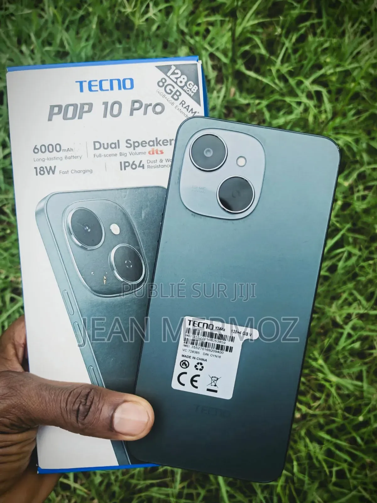Nouveau Tecno Pop 10 Pro 128 GB Noir