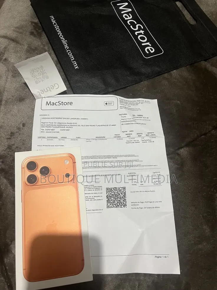 Nouveau Apple iPhone 17 Pro Max 512 GB Orange