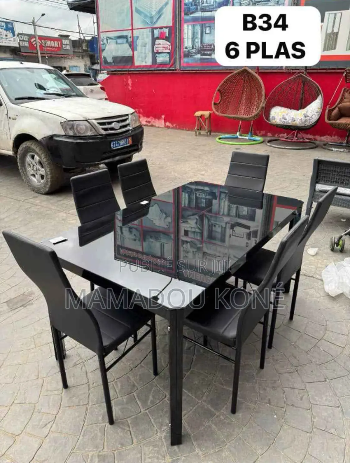 Table À Manger Vitrée Plus 06 Chaises