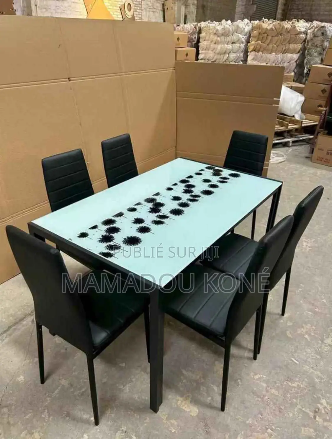 Table À Manger Vitrée Plus 06 Chaises
