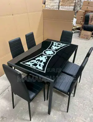 Table À Manger Vitrée Plus 06 Chaises