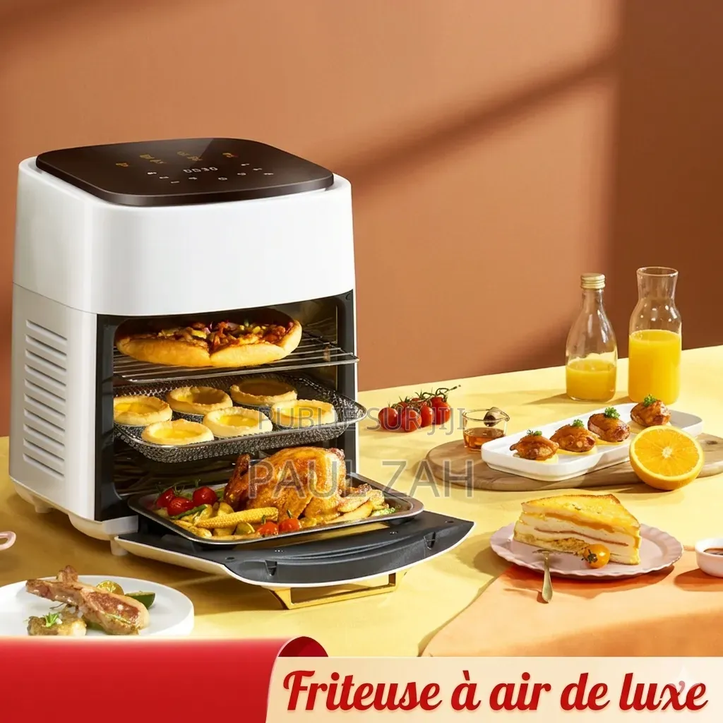Friteuse Sans Huile Air Fryer XXL 15 L- Blanc, Nouvelle Génération