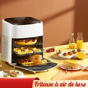 Friteuse Sans Huile Air Fryer XXL 15 L- Blanc, Nouvelle Génération
