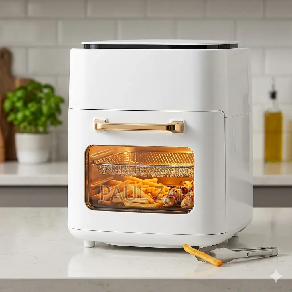 Friteuse Sans Huile Air Fryer XXL 15 L- Blanc, Nouvelle Génération