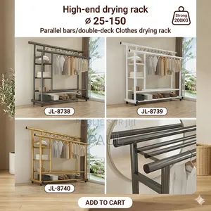 Étagère À Double Barre, Pour Rangement De Vêtements Et Chaussures