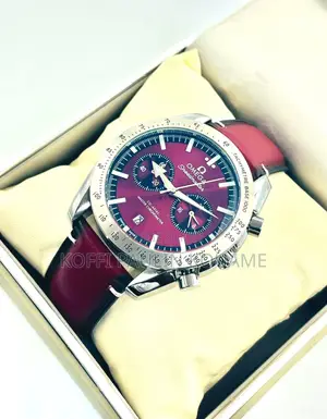 Montre Oméga Homme en Cuir Pour Homme