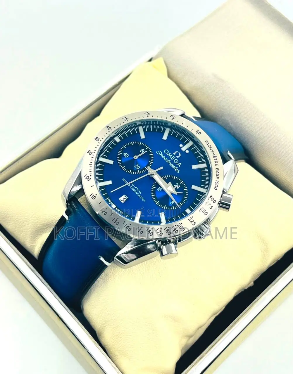 Montre Oméga Homme en Cuir Pour Homme