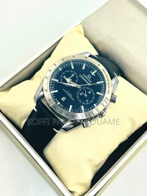 Montre Oméga Homme en Cuir Pour Homme