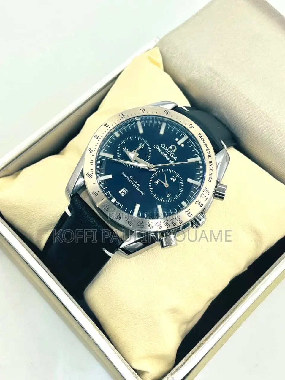 Montre Oméga Homme en Cuir Pour Homme