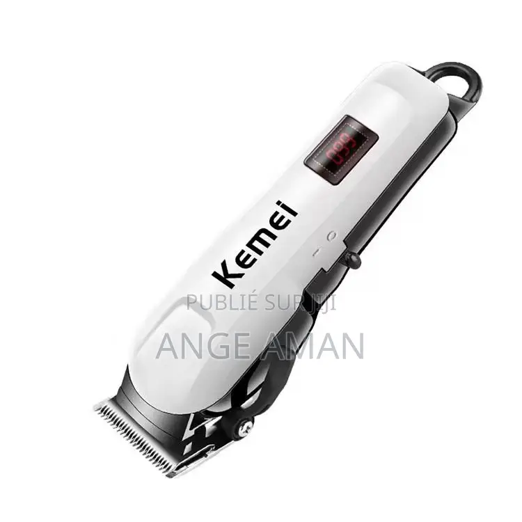Tondeuse Professionnelle Sans Fil Kemei Avec Écran Led