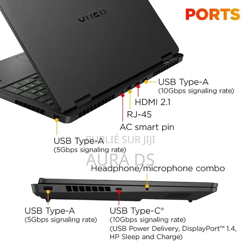 Nouveau Ordinateur portable HP Omen 16 32GB AMD Ryzen 9 SSD 1T