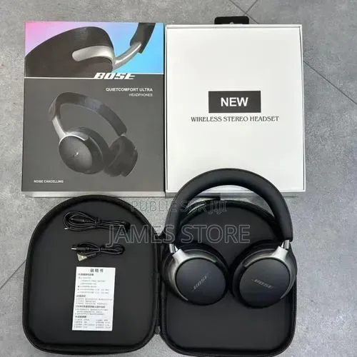 Casque Bose Écouteur Bluetooth Sans Fil Avec Un Sac en Cuir - Noir