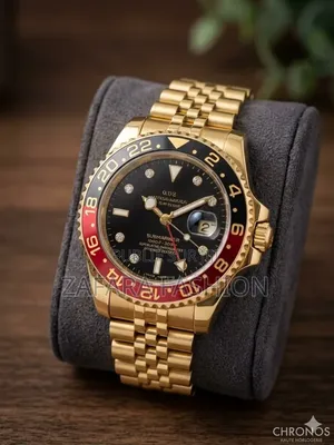 Montre Submariner GMT or Homme Cadran Luxe Noir-Rouge