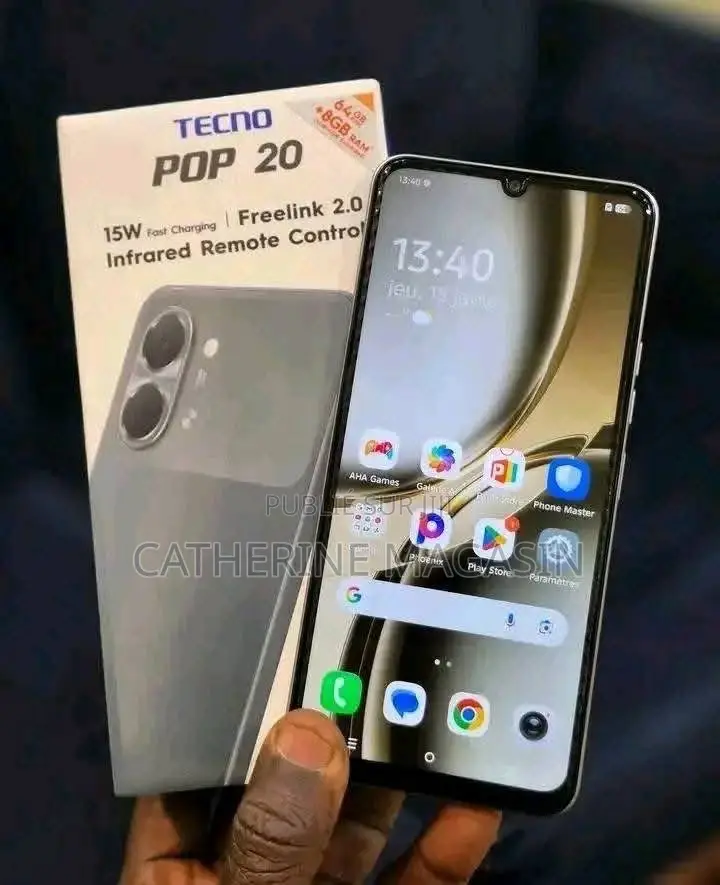 Nouveau Tecno Pop 20 128 GB Noir