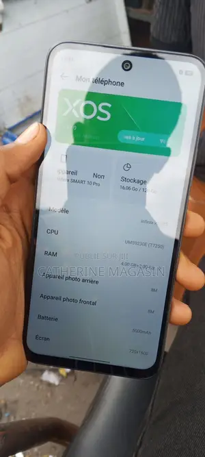 Nouveau Infinix Smart 10 Plus 128 GB Noir