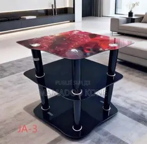 Meuble Tv en Verre a 3 Niveau