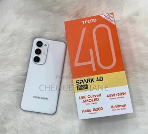 Nouveau Tecno Spark 40 Pro+ 256 GB Blanc