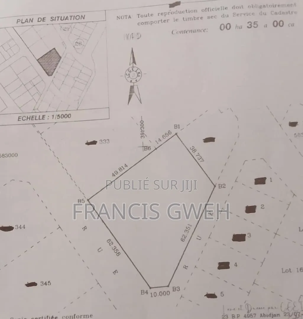 Terrain en Vente
