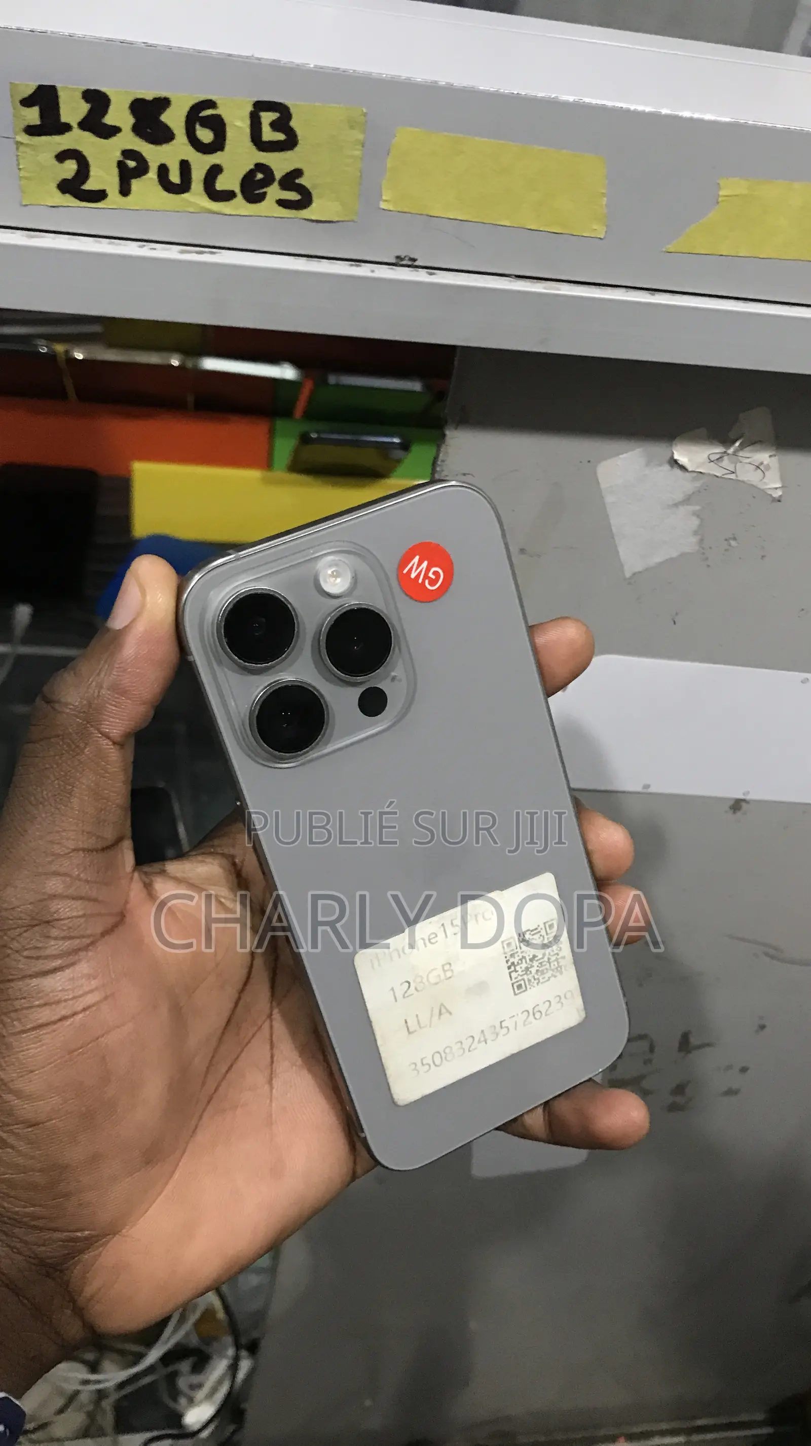 Apple iPhone 15 Pro 128 GB Argenté