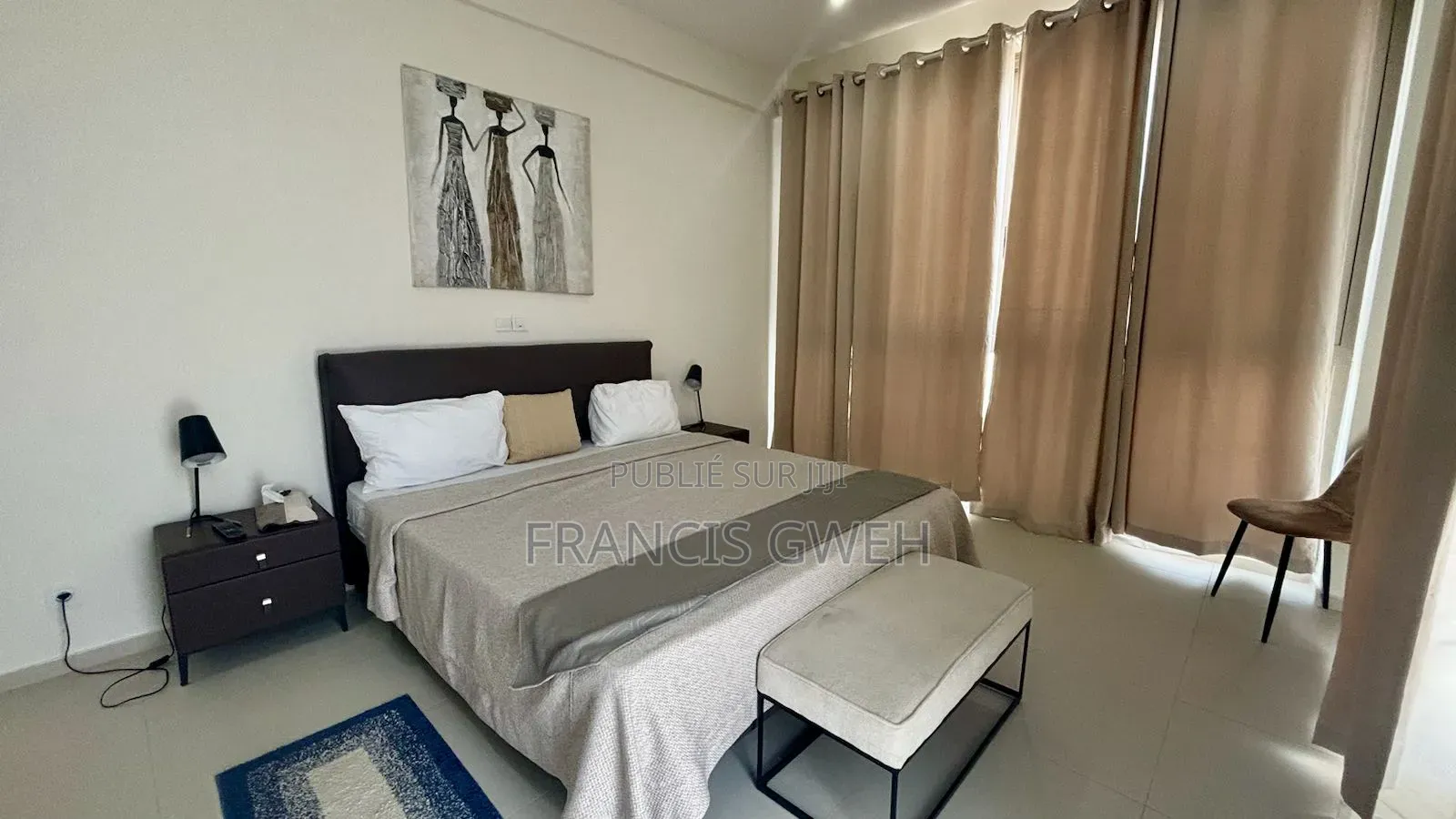 3chbre Appartement dans Francis Gweh, Cocody à Louer