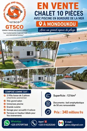 6chbre Chalet dans Marcory à Vendre