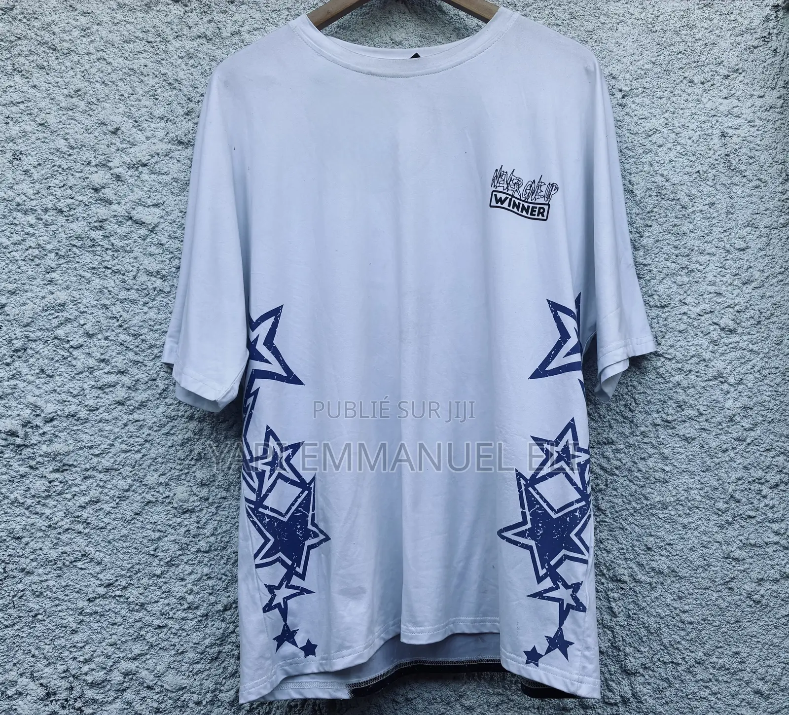 T-Shirt Graphique Blanc Oversi