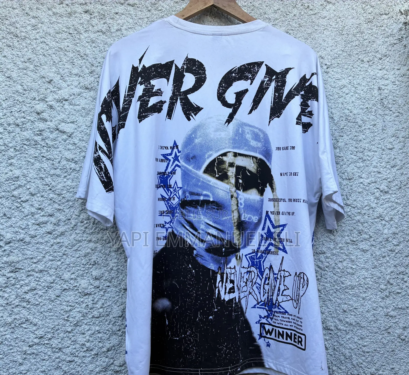 T-Shirt Graphique Blanc Oversi