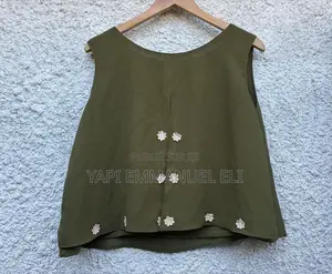 Haut Top Fluide Vert Kaki