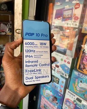 Nouveau Tecno Pop 10 128 GB Noir