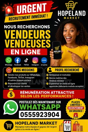 Vendeur Et Vendeuse en Ligne