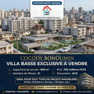 Opportunités Immobilier À Cocody Bonoumin