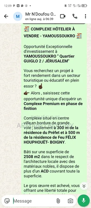 20chbre Duplex dans Tiébissou à Vendre