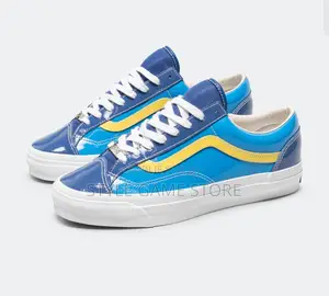 Vans Lx Old Skool 36 en Cuir Verni Bleu